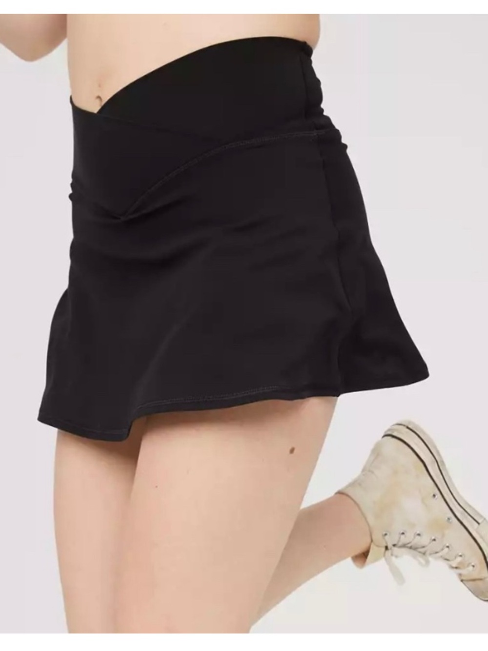Aerie Offline Black Tennis Skort